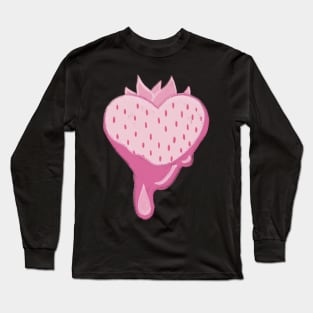 Pink Strawberry Long Sleeve T-Shirt